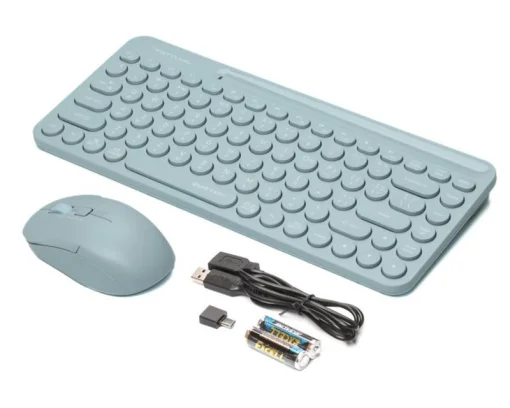 Комплект (клавиатура, мышка) беспроводной A4Tech Fstyler FG3200 Air Blue