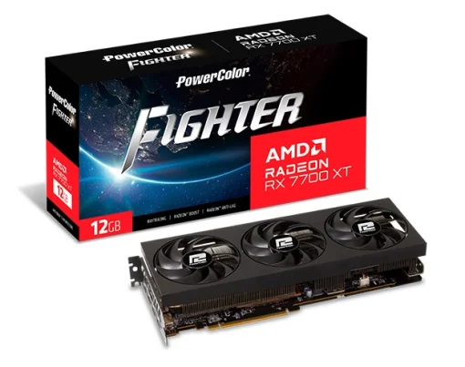 Відеокарта POWERCOLOR Fighter Radeon RX 7700 XT 12GB GDDR6 (RX 7700 XT 12G-F/OC)