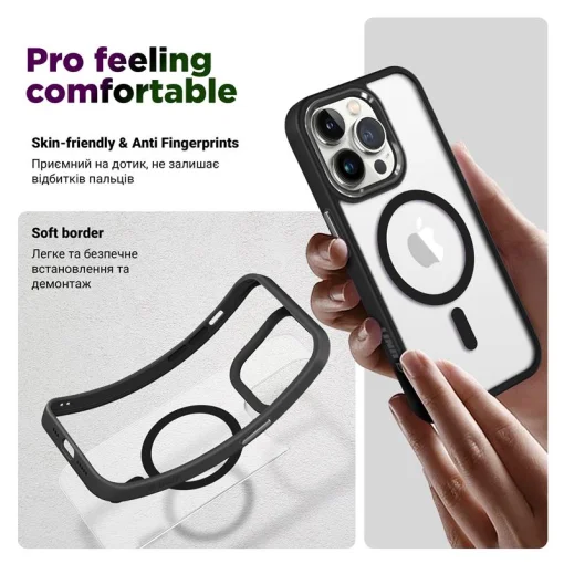 Чохол ARMORSTANDART Unit MagSafe для Apple iPhone 15 Pro Max Black (ARM69354)