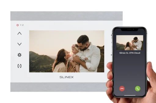 Відеодомофон SLINEX SL-07N Cloud White/Silver