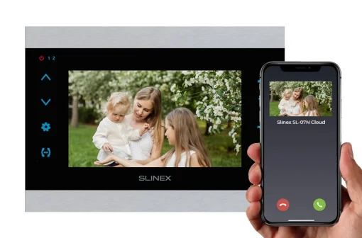 Відеодомофон SLINEX SL-07N Cloud Silver/Black