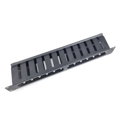 Кабельний організатор ESERVER горизонтальний 19" 1U односторонній, метал (51859)