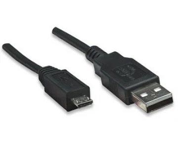 Кабель Atcom USB - micro USB V 2.0 (M/M), 0.8 м, чорний (9174) пакет