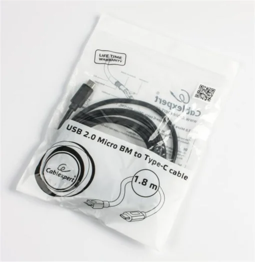 Кабель Cablexpert (CCP-USB2-mBMCM-6) USB 2.0 Micro BM - USB type C, 1.8м
