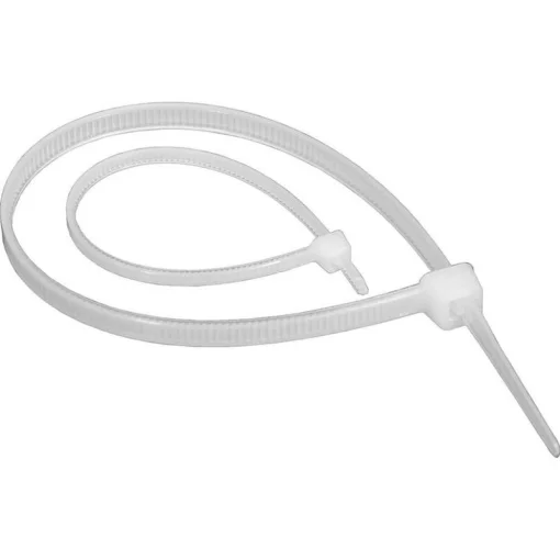 Стяжка кабельна ATCOM 150x2.5мм біла 100шт (4721)