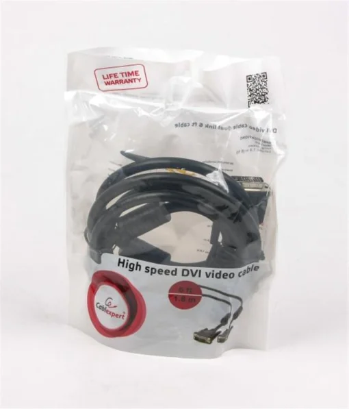 Кабель Cablexpert (CC-DVI2-BK-6) DVI-D - DVI-D Dual link, 1.8м, чорний