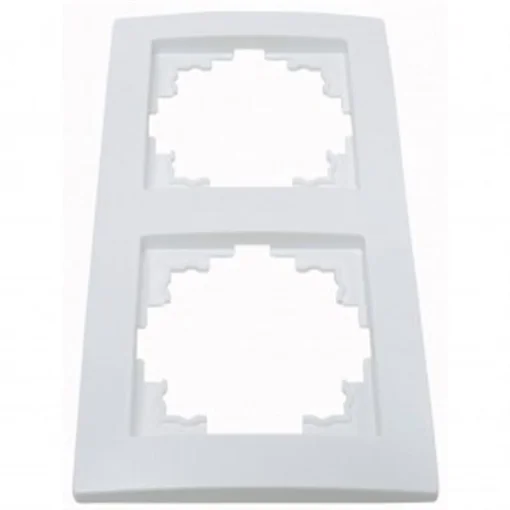 Рамка Smartfortec HS002 двухместная белая