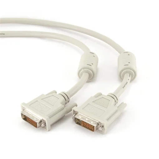 Кабель Cablexpert DVI - DVI (MM), Dual link 24/24, 3 м, білий (CC-DVI2-10)