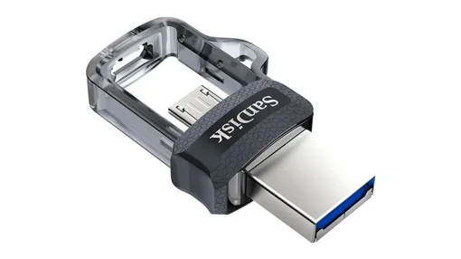 Флеш-накопитель USB3.0 64GB OTG SanDisk Ultra Dual M3.0 Black (SDDD3-064G-G46)