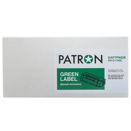 Картридж Patron (PN-D119GL) Samsung ML-1610/1615/2010/2510/2570/SCX-4321/4521 Black (MLT-D119S)