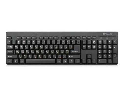 Клавиатура REAL-EL Standard 502 Ukr Black USB