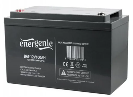 Аккумуляторная батарея EnerGenie 12В 100AH ​​(BAT-12V100AH) AGM