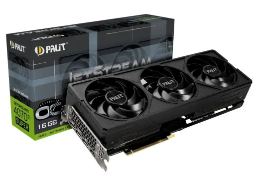 Видеокарта GF RTX 4070 Ti Super 16GB GDDR6X JetStream OC Palit (NED47TSS19T2-1043J)