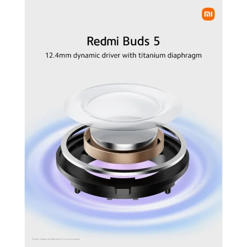 Bluetooth-гарнитура Xiaomi Redmi Buds 5 Black (BHR7627GL)_