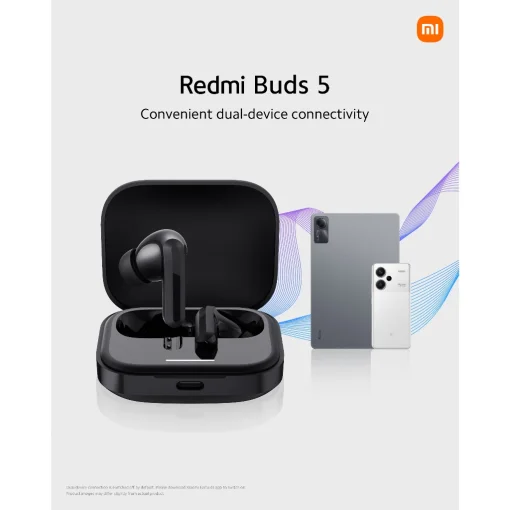 Bluetooth-гарнитура Xiaomi Redmi Buds 5 Black (BHR7627GL)_