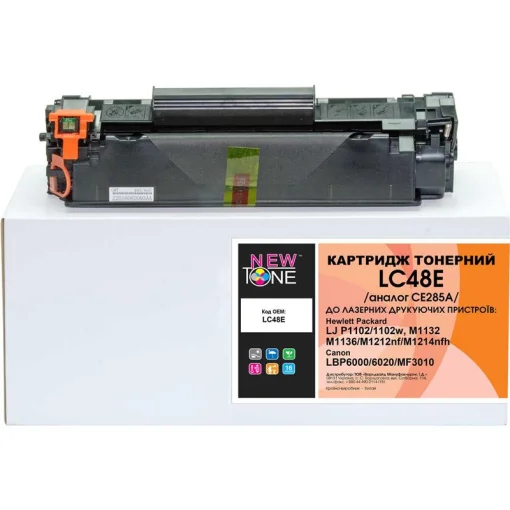 Картридж NewTone (C285E/LC48E) HP LJ P1102/M1132/M1212 Black (CE285A/Canon 725)
