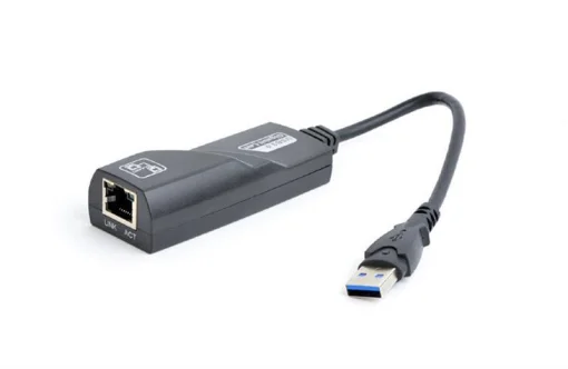 Адаптер Gembird (NIC-U3-02) USB - Gigabit Ethernet, черный