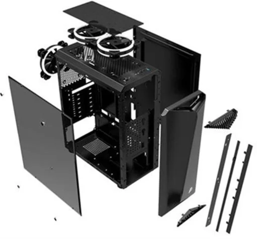 Корпус 1stPlayer R3-3R1 Color LED Black без БП