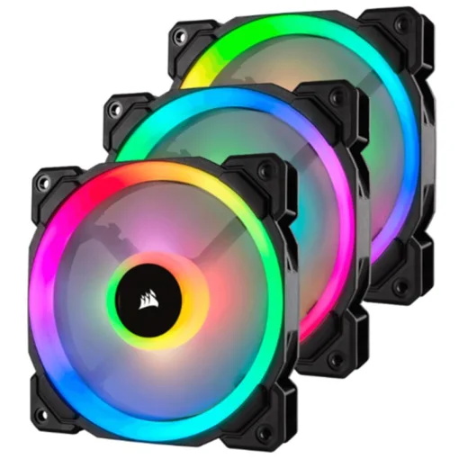 Комплект вентиляторов CORSAIR LL120 Dual Light Loop RGB LED с Lightining Node Pro 3-Pack (CO-9050072-WW)