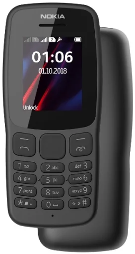Мобільний телефон Nokia 106 New 2018 Dual Sim Grey