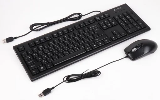 Комплект (клавиатура, мышка) A4Tech KR-8372 Black USB