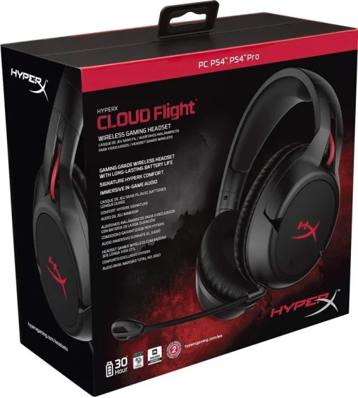 Bluetooth-гарнитура HyperX Cloud Flight Black (4P5L4AM)