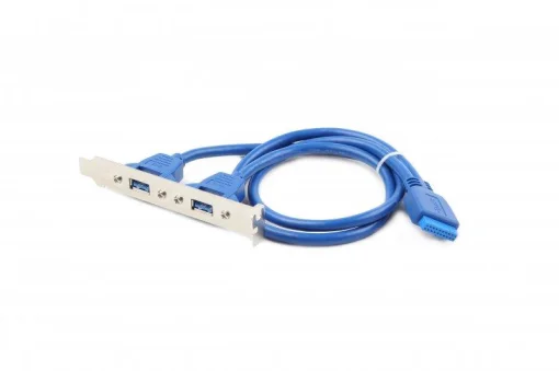 Планка розширення Cablexpert (CC-USB3-RECEPTACLE) USB3.0-10P, 0.44 м, синій