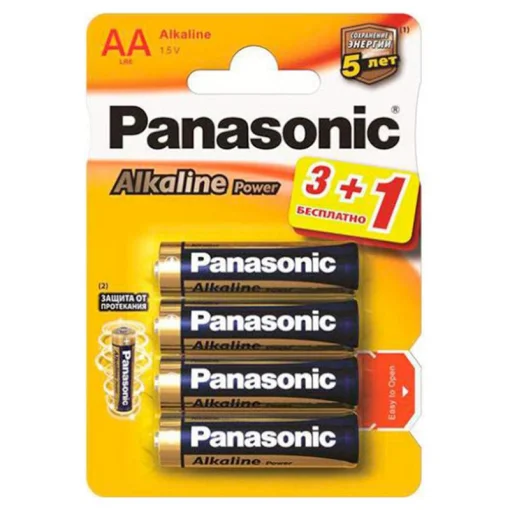 Батарейка Panasonic Alkaline Power AA/LR06 BL 4шт (LR6APB/4BP)
