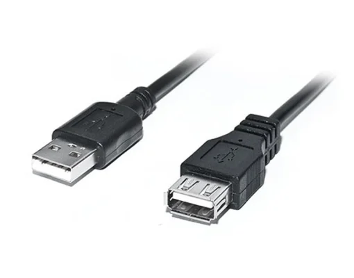 Кабель REAL-EL Pro USB2.0 AM-AF 2M черный