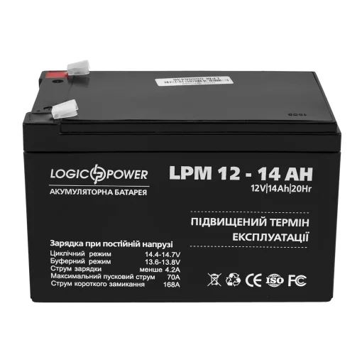 Аккумуляторная батарея LogicPower LPM 12V 14AH (LPM 12 – 14 AH) AGM
