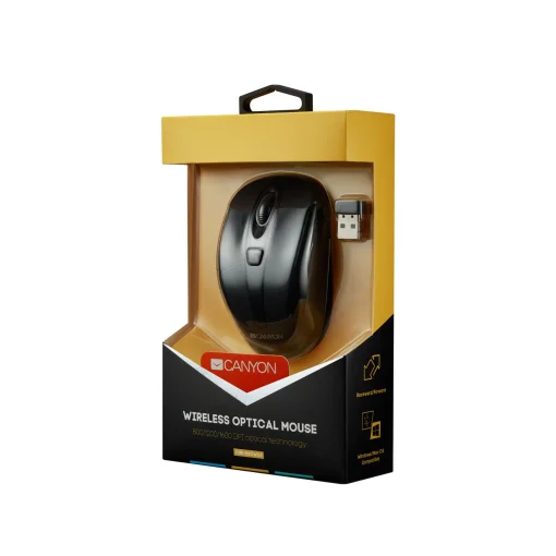 Мышь беспроводная Canyon CNR-MSOW06B Black USB