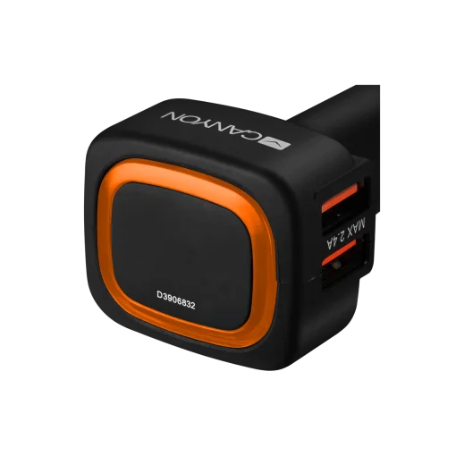 Автомобильний зарядний пристрій Canyon (4USB, 4.8A) Black (CNE-CCA05B)