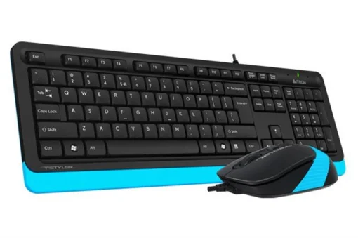 Комплект (клавиатура, мышка) A4Tech F1010 Black/Blue USB