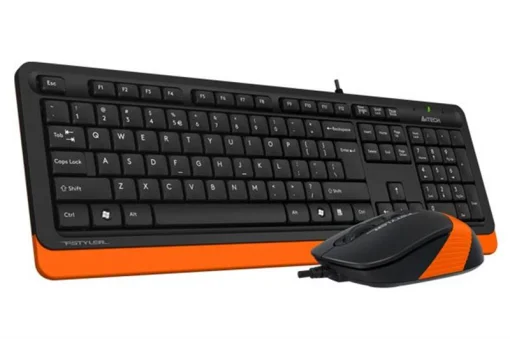 Комплект (клавиатура, мышка) A4Tech F1010 Black/Orange USB