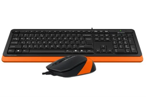 Комплект (клавиатура, мышка) A4Tech F1010 Black/Orange USB