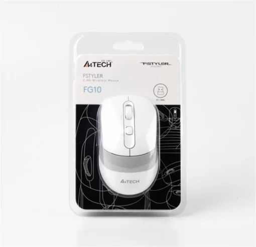 Мышка беспроводная A4Tech FG10 White USB