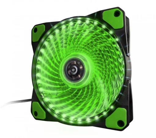 Вентилятор FRIME Iris 33LED Green (FLF-HB120G33)