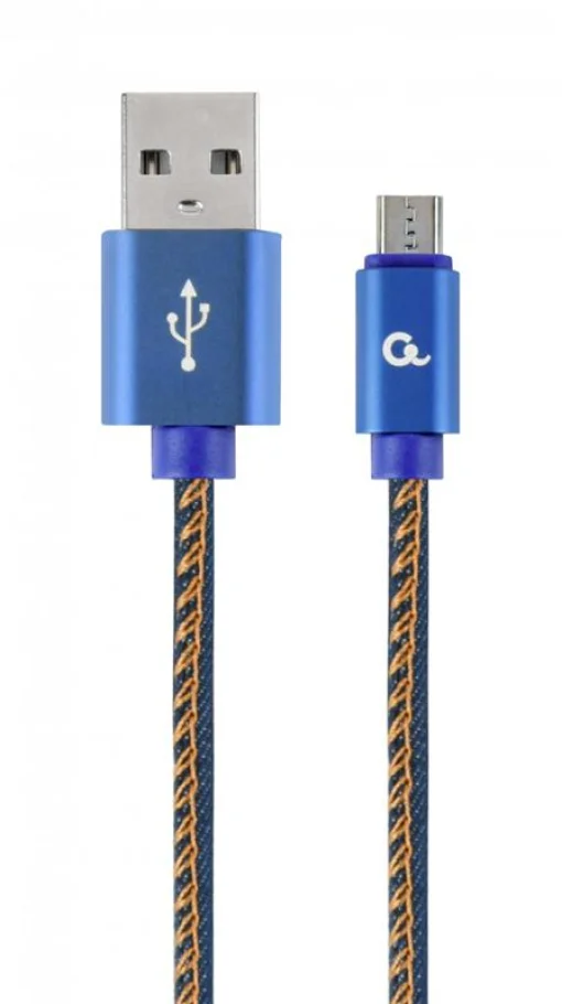 Кабель Cablexpert (CC-USB2J-AMmBM-1M-BL) USB 2.0 A - microUSB, премиум, 1м, синий