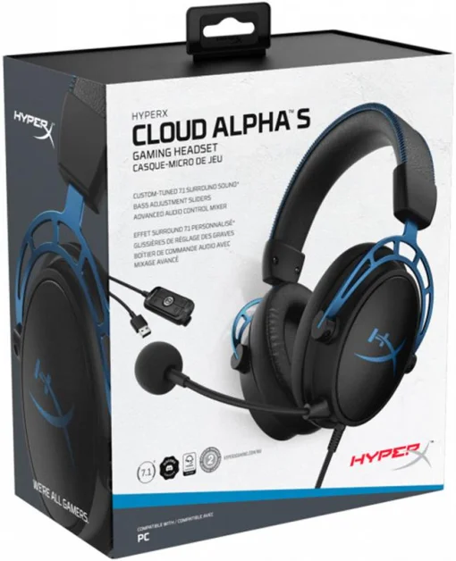 Гарнитура HyperX Cloud Alpha S Black/Blue (4P5L3AA)