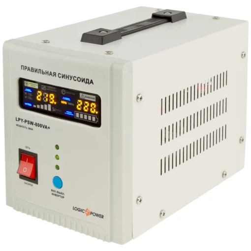 Источник бесперебойного питания LogicPower LPY-PSW-800VA+ (560Вт)5A/15A, с правильной синусоидой 12V
