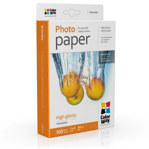 Фотобумага CW глянцевая 200г/м2 13x18см 100л. (PG2001005R)