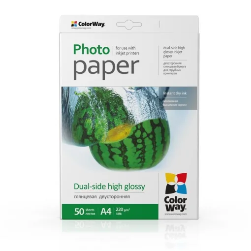 Фотобумага CW глянцевая двухсторонняя 220г/м2 A4 50л. (PGD220050A4)