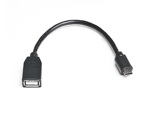 Кабель REAL-EL USB2.0 C-AF 0.1m, черный