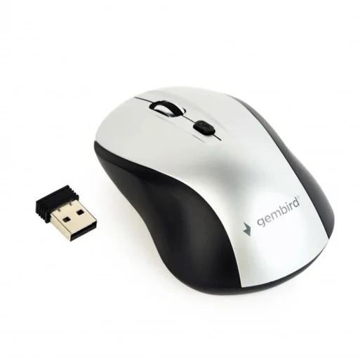 Мышь беспроводная Gembird MUSW-4B-02-BS Black/Silver USB
