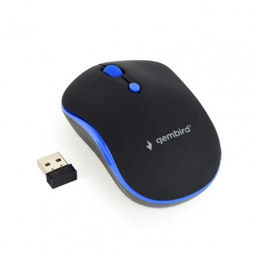 Мышка беспроводная Gembird MUSW-4B-03-B Black/Blue USB