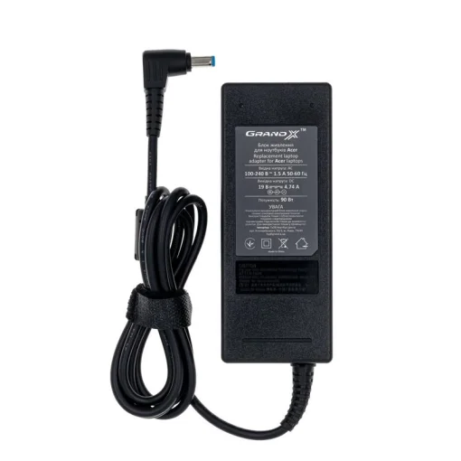 Блок питания GRAND-X для ноутбуков Acer 19V 4.74A 5.5x1.7mm 90W (ACACL90W)