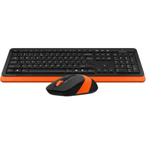 Комплект (клавиатура, мышка) беспроводной A4Tech Fstyler FG1010 Orange USB