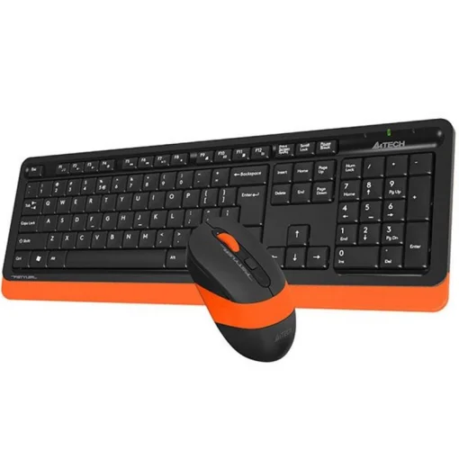 Комплект (клавиатура, мышка) беспроводной A4Tech Fstyler FG1010 Orange USB