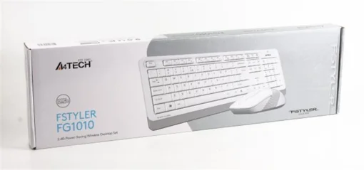 Комплект (клавиатура, мышка) беспроводной A4Tech Fstyler FG1010 White USB