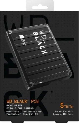 Внешний жесткий диск 2.5" USB 5.0TB WD WD_BLACK P10 Game Drive (WDBA3A0050BBK-WESN)